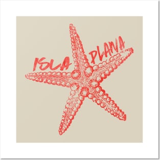 Isla Plana - Orange Starfish Posters and Art